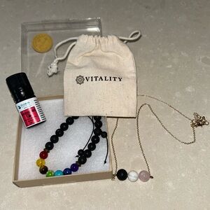 New Vitality essential oil and jewelry gift box